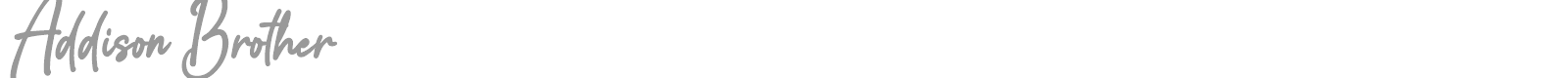 Addison Brother font preview